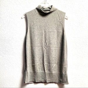 Lafayette 148 Cashmere Sleeveless Turtleneck